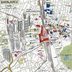 Shinjuku Tourist Map