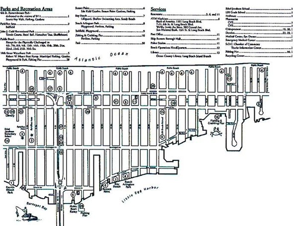 Ship Bottom, NJ Map