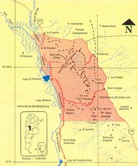 Sierra de las Quijadas National Park Map