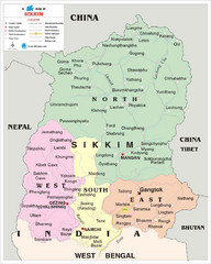 Sikkim Travel Map
