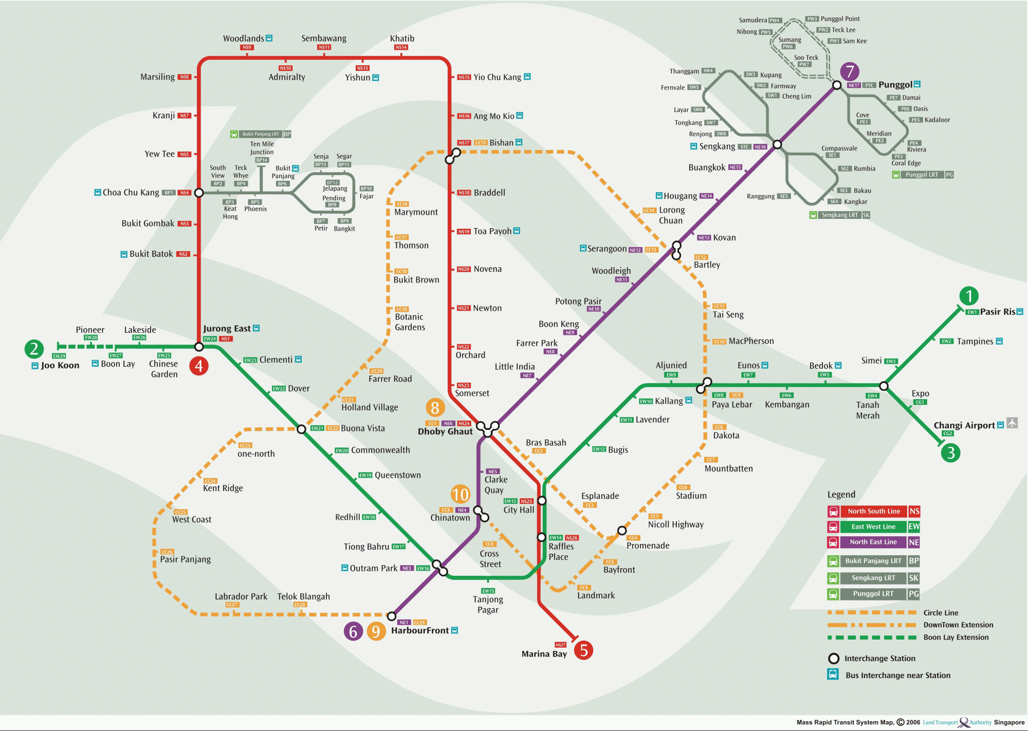 Singapore Metro System Map See map details From lta.gov.sg Created ...