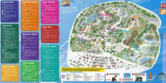 Six Flags Great America Theme Park Map
