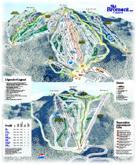Ski Bromont Ski Trail Map
