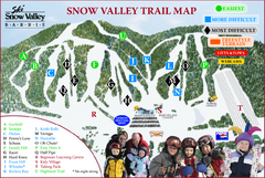 Ski Snow Valley Barrie Ski Trail Map