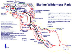 Skyline Wilderness Park Map