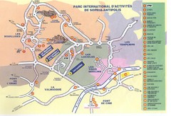 Sophia Antipolis Tourist Map