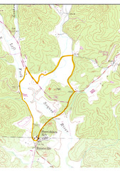 Soque River Ramble 6K Run & Walk Course Elevation Map