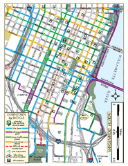 South Downtown Portland Bike Map