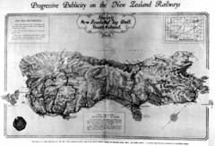 South Island New Zealand Rail Map
