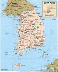 South Korea Tourist map