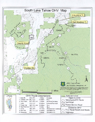 South Lake Tahoe Off-Highway Vehicle Map