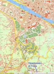 South-West Area of Florence Map