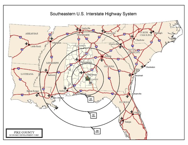 Southeastern Us Map United States