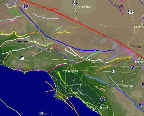 Southern California Fault Lines Map