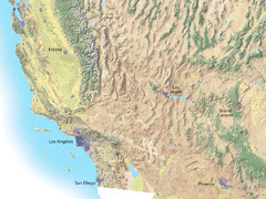 Southwest USA topo Map