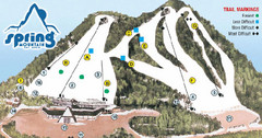 Spring Mountain Ski Area Ski Trail Map