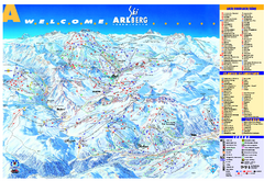St Anton Region Ski map