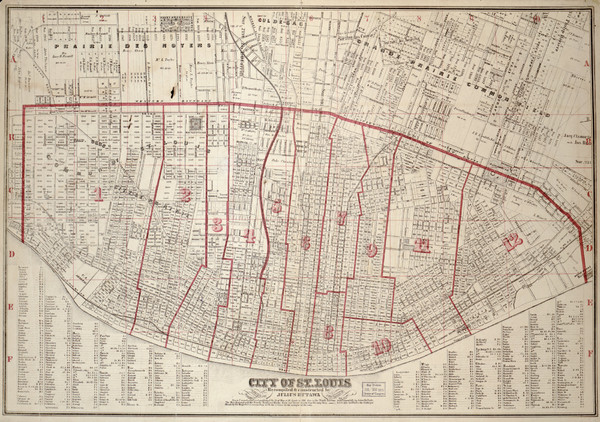 St. Louis - 1870 - Cadastral Map