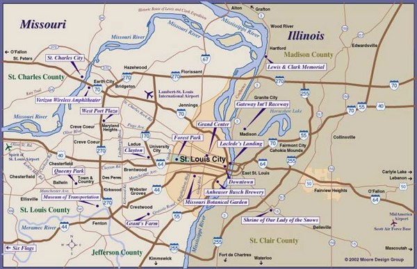 Map Of St Louis Mo ~ CVLN RP