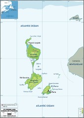 St. Pierre et Miquelon Map