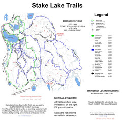 Stake Lake Nordic Ski Trail Map