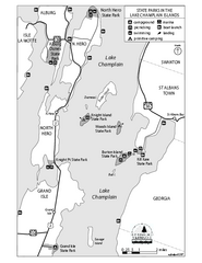 State Parks of the Champlain Islands Map