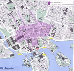 Stockholm shopping Map