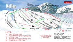 Sun Valley—Bald Mountain Ski Trail Map