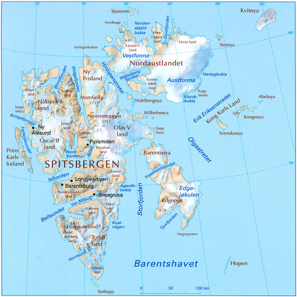 longyearbyen norway map