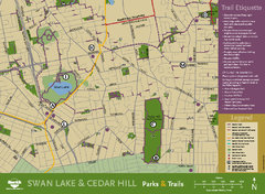 Swan Lake & Cedar Hill Area Map