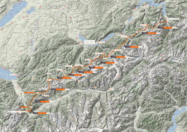 political maps of switzerland. Fullsize Swiss Alps Trail Map