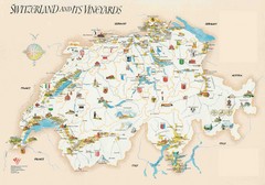 Switzerland Vineyards Map
