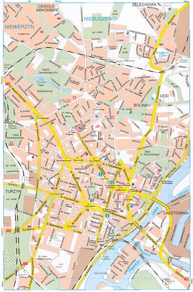 Szczecin Tourist Map