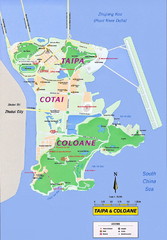 Taipa and Coloane Tourist Map