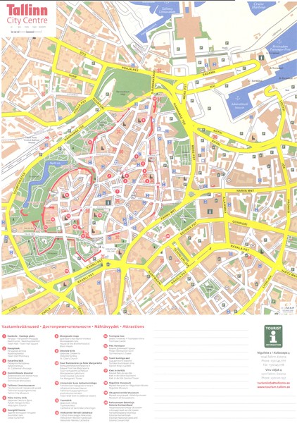 Tallinn center Map