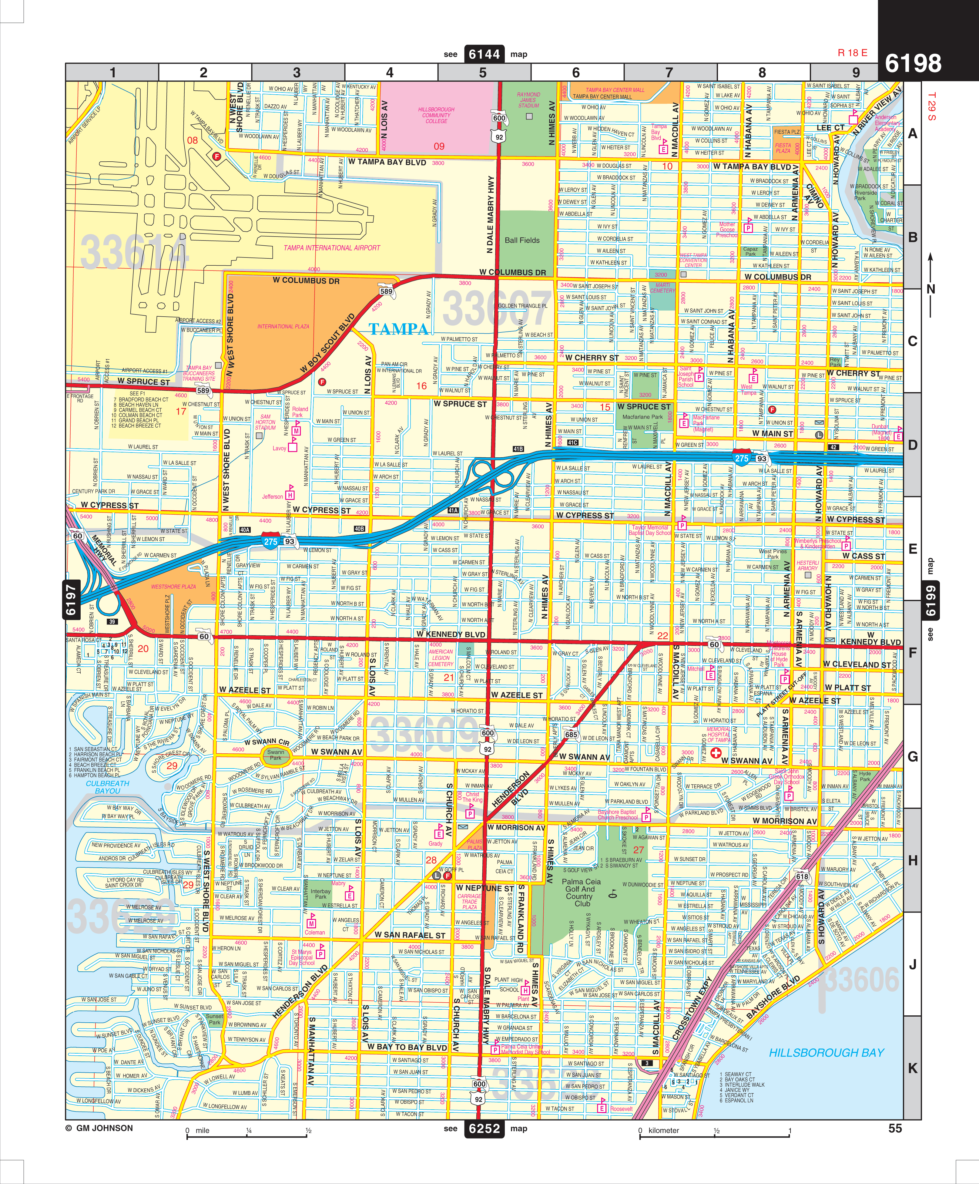 Tampa City Map
