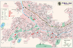 Tbilisi Tourist Map