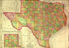 Texas 1895 Historical Map