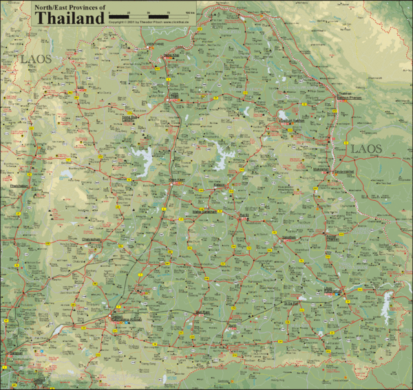 Fullsize Thailand Map