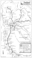 Thailand Railroad Map