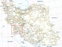 The Bakhtiari Nomads Kuch in Iran Map