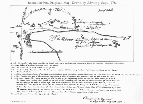The Campaign of 1776 around New York and Brooklyn Map
