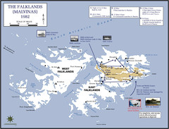 The Falklands War: 1982 Map