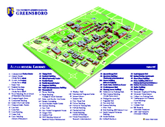 The University of North Carolina - Greensboro Map