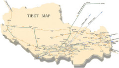 Tibet Transportation Map