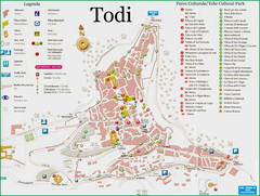 Todi Umbria Tourist Map
