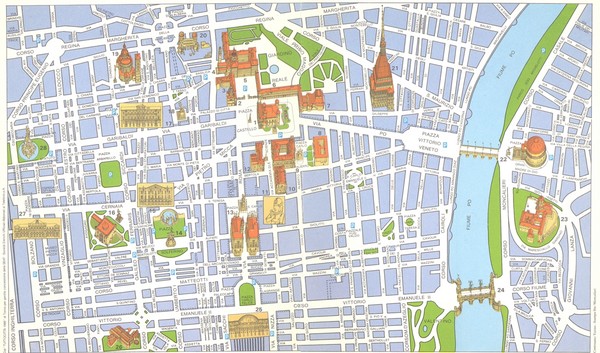 Torino centro Map