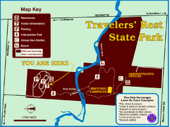 Travelers' Rest State Park Map