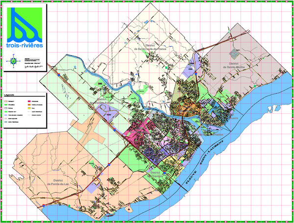 Trois Rivieres City Map