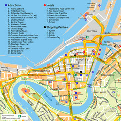 Trondheim Tourist Map